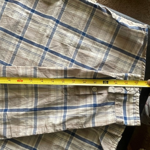 Buffalo David Bitton Blue and Gray Checkered Shirt - Picture 8 of 8